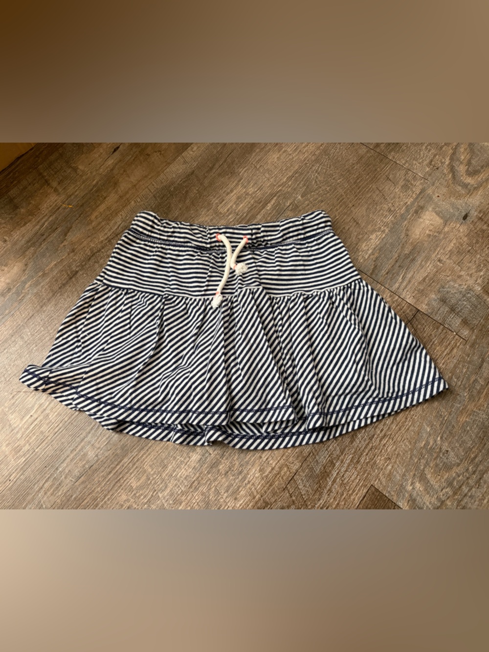 Cat & Jack White and Navy Striped Waistband Shorts